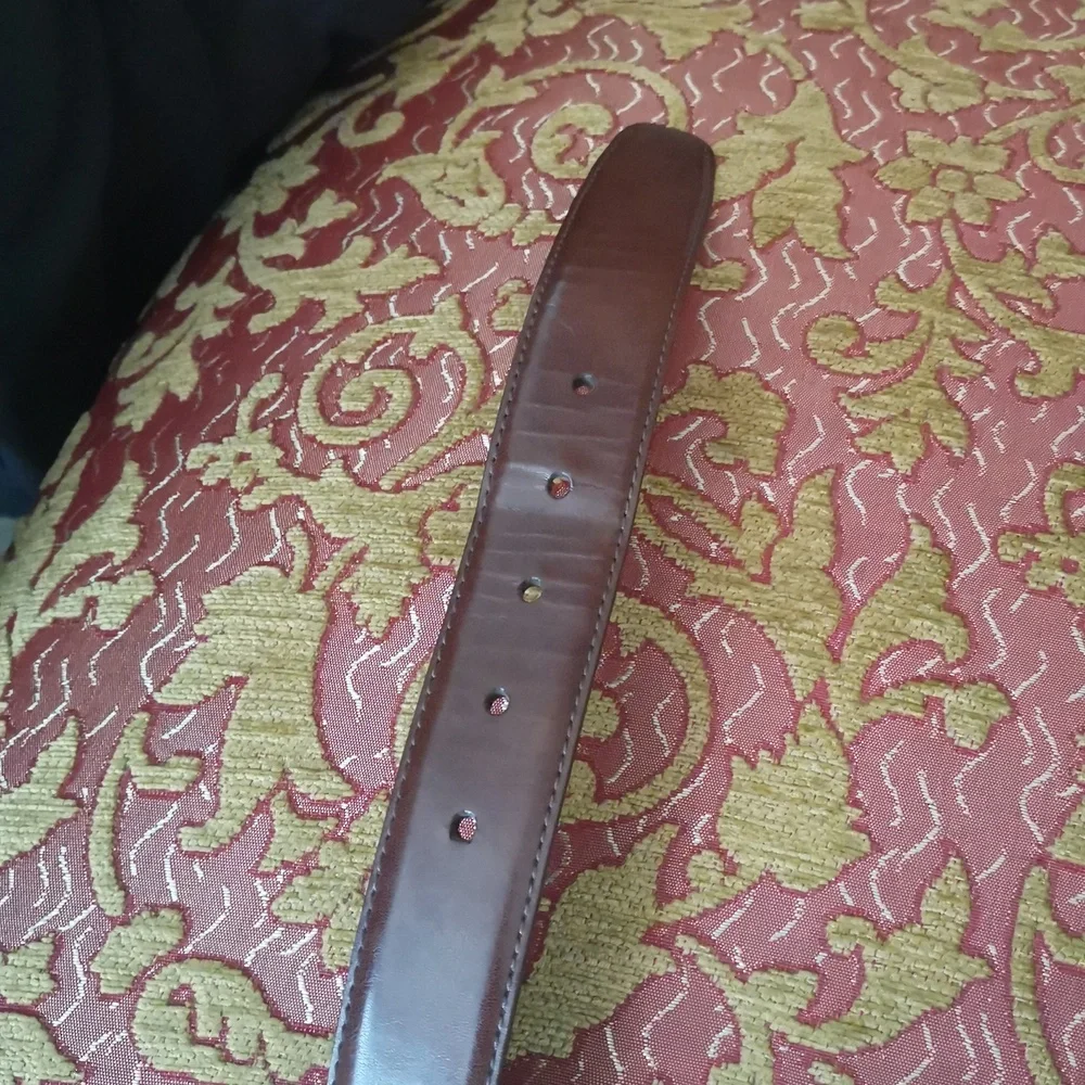 MARTIN DINGMAN Genuine Coachman Leather   Belt in Brown